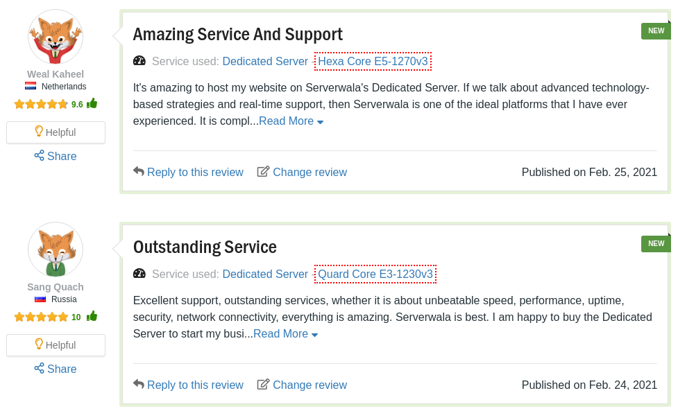 Serverwala Customer Reviews