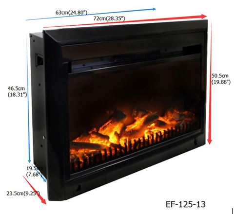 How to choose the right size electric fireplace