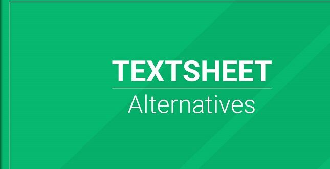 Textsheet Alternative
