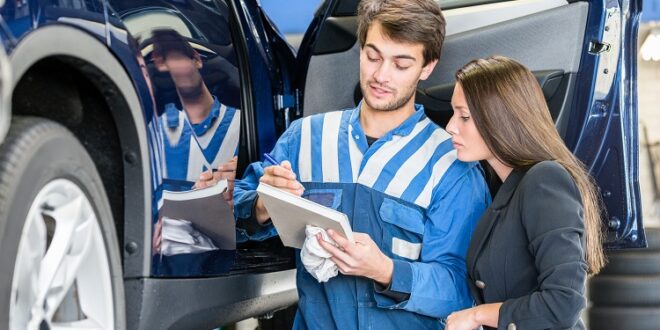 car serviced by professionals