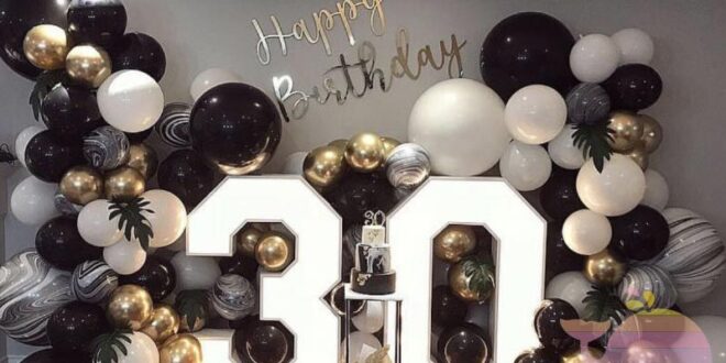 30th Birthday Balloon Ideas