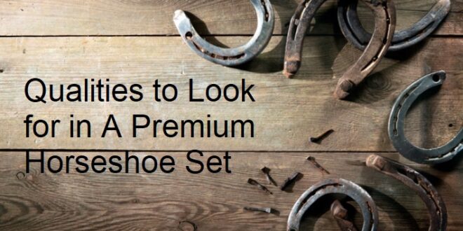 Qualities to Look for in A Premium Horseshoe Set