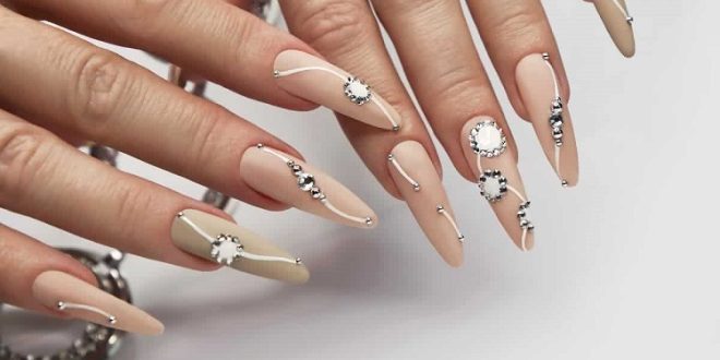 nail designs with gems