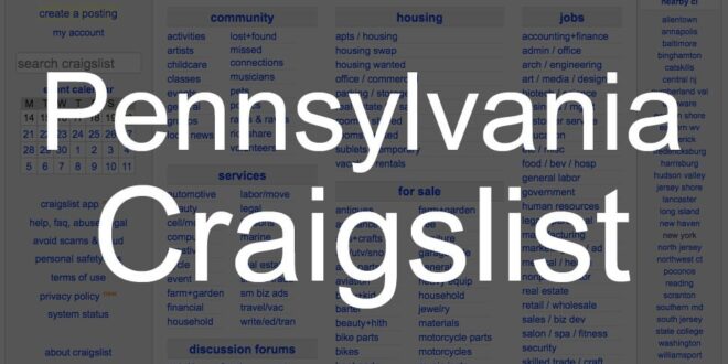 Pennsylvania Craigslist